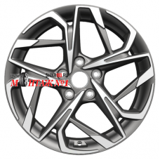 Khomen Wheels 7x17/5x114,3 ET45 D60,1 KHW1716 (Changan/Geely/Lexus/Toyota) Gray-FP (конус)