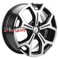 Khomen Wheels 7x17/5x114,3 ET45 D60,1 KHW1710 (Toyota C-HR) Black-FP